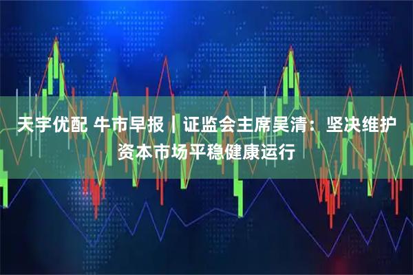 天宇优配 牛市早报｜证监会主席吴清：坚决维护资本市场平稳健康运行